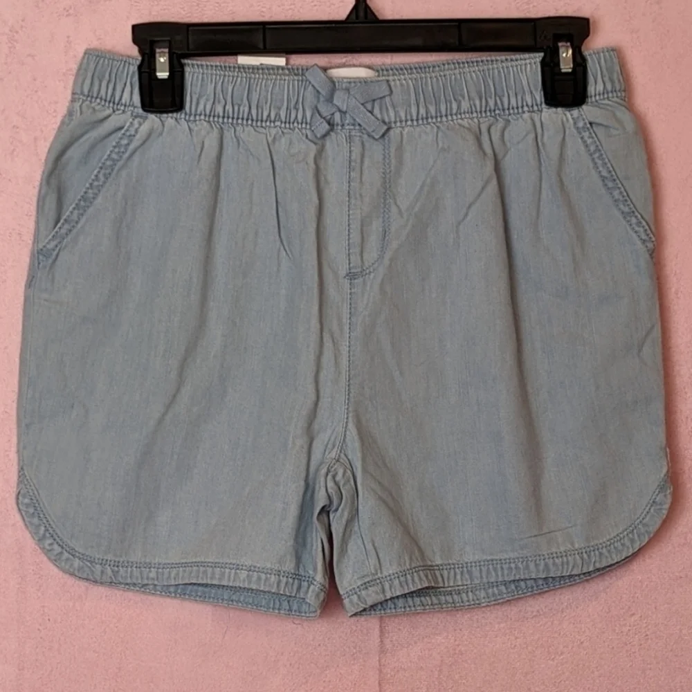 The Children's Place Arizona Wash Light Blue Elastic Waist Pull On Shorts